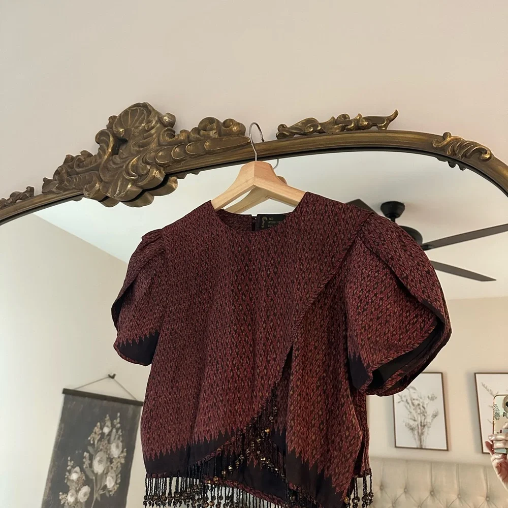 Vintage Top with Fringe - Picture 1 of 5